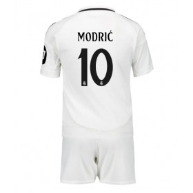 Real Madrid Luka Modric #10 Hjemme skjorte til barn 2024-25 Kortermet (+ korte bukser)